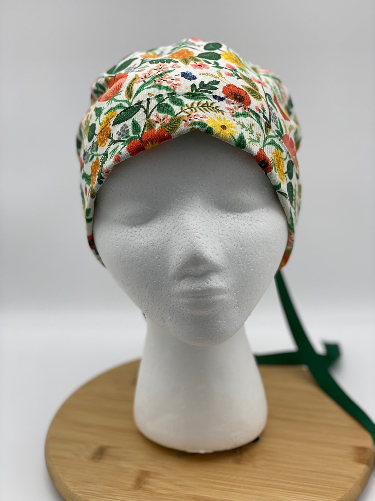 Floral print scrub cap, Rifle Paper Co fabric scrub hat, Camont floral scrub cap, Bonnet Head Designs