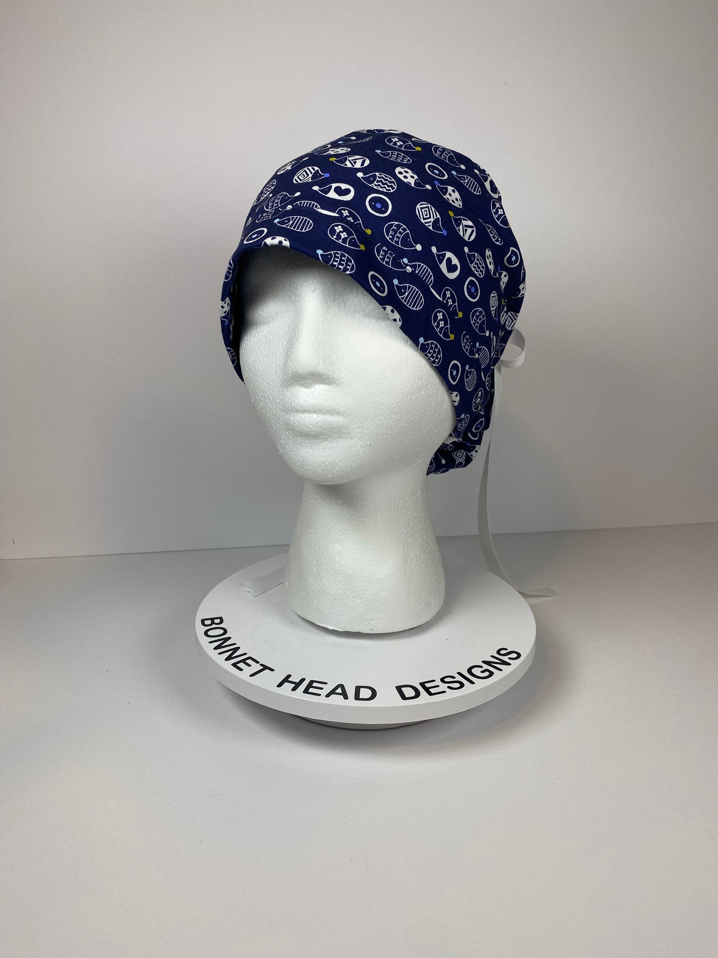 Hedgehog scrub cap, fall scrub cap, hedgehogs scrub hat, Bonnet Head Designs