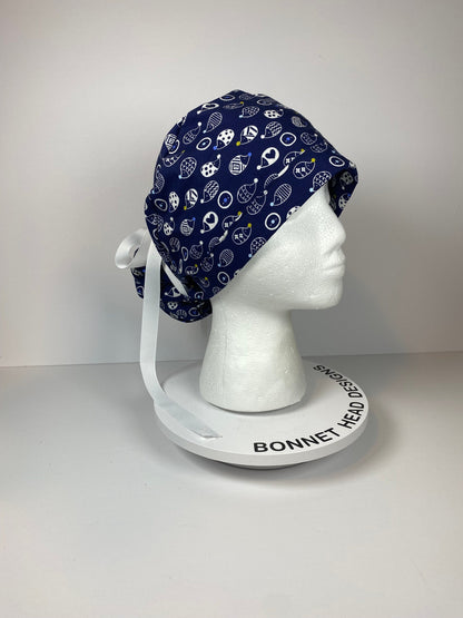 Hedgehog scrub cap, fall scrub cap, hedgehogs scrub hat, Bonnet Head Designs