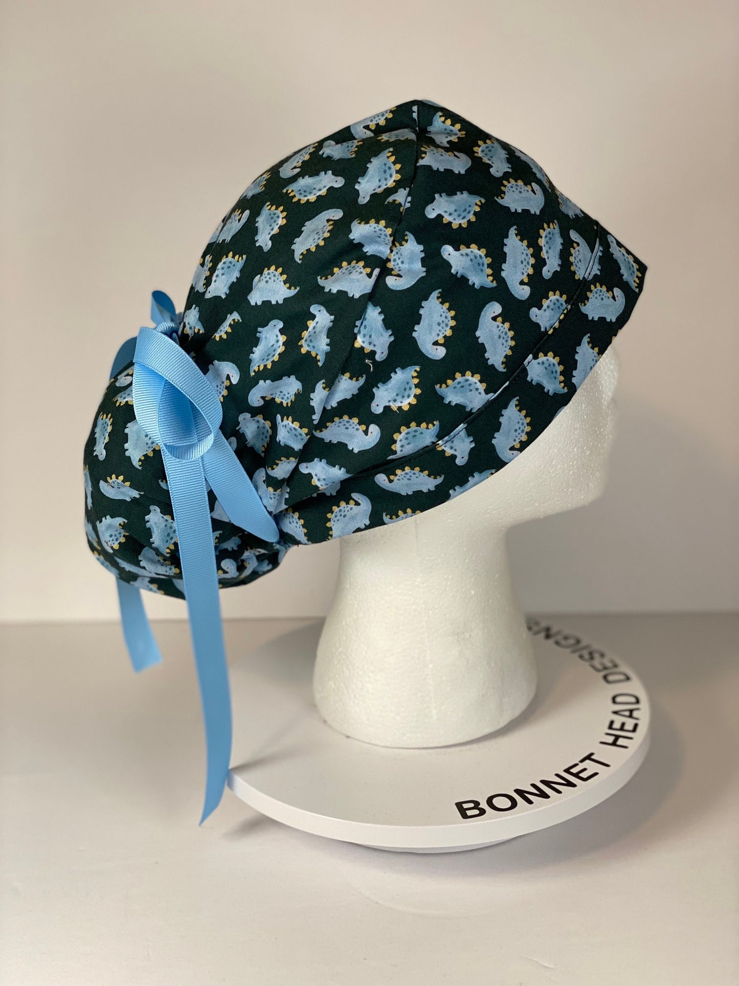 Dinosaur print scrub cap, scrub hat stegosaurus dinosaurs, Bonnet Head Designs