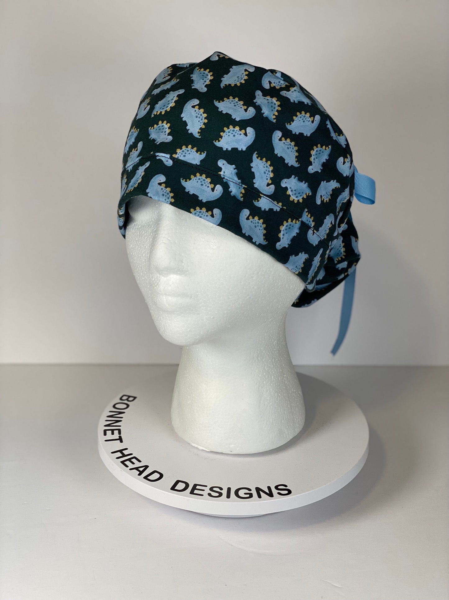 Dinosaur print scrub cap, scrub hat stegosaurus dinosaurs, Bonnet Head Designs