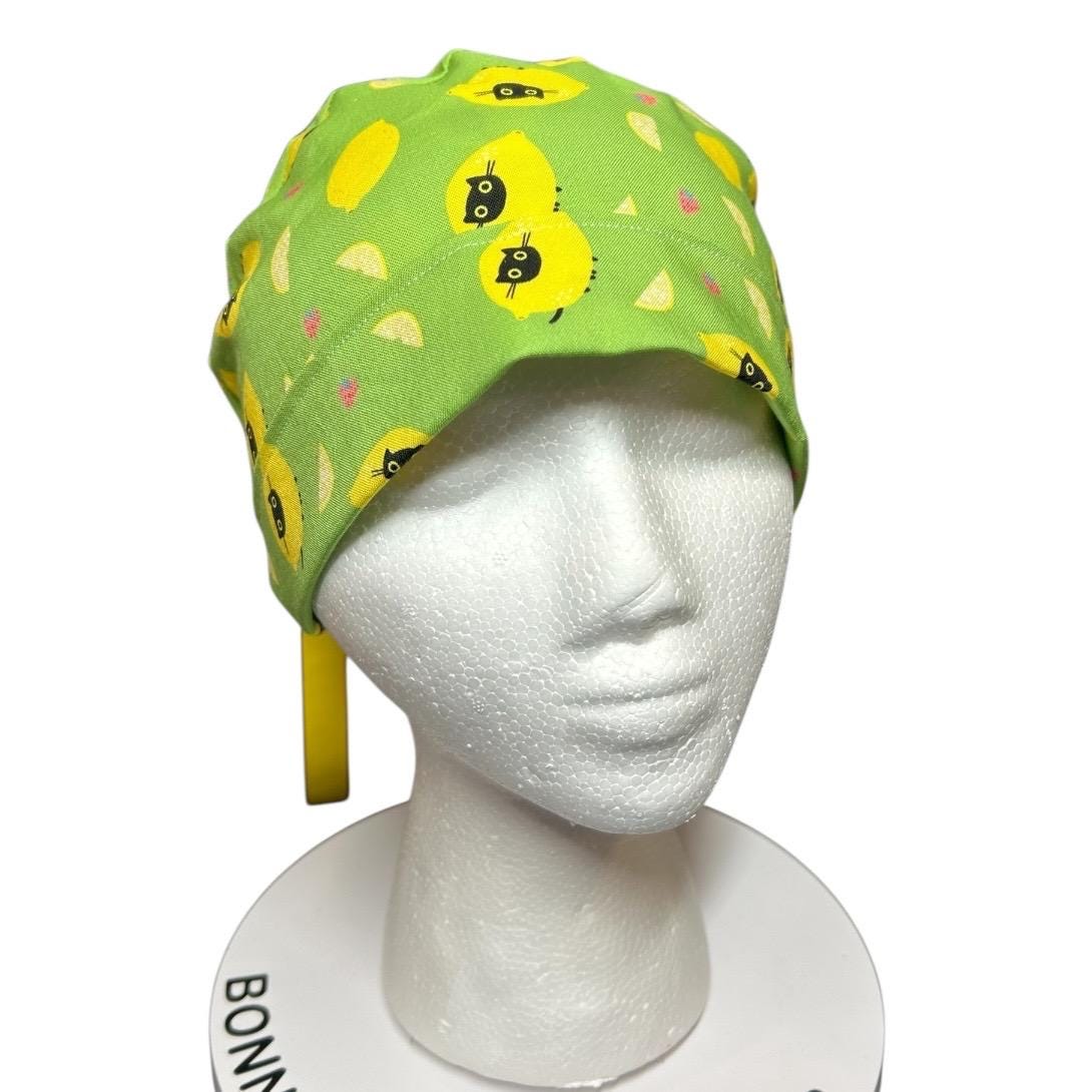 Funny scrub caps for cat lovers | Lemon Cats