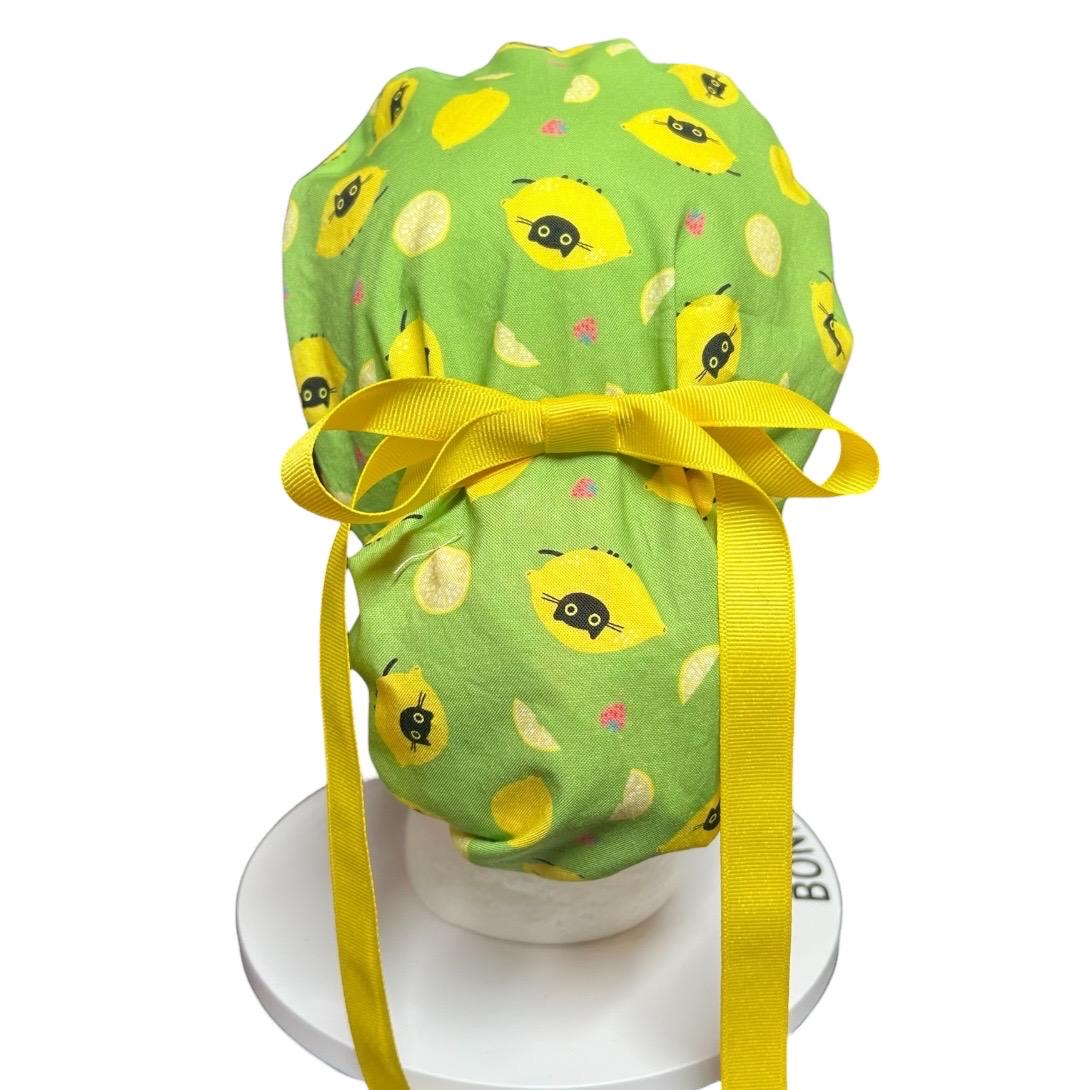 Funny scrub caps for cat lovers | Lemon Cats