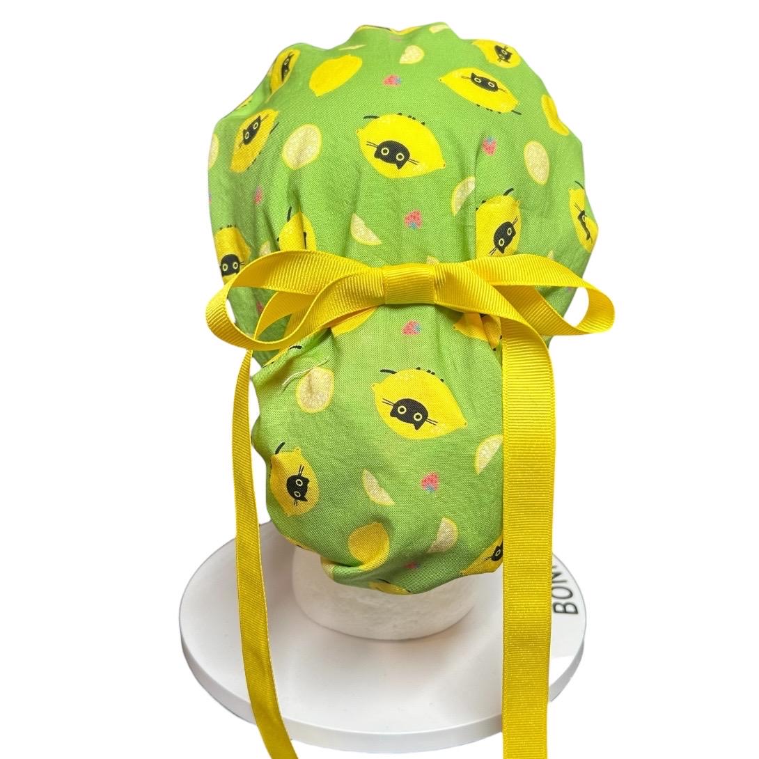 Funny scrub caps for cat lovers | Lemon Cats