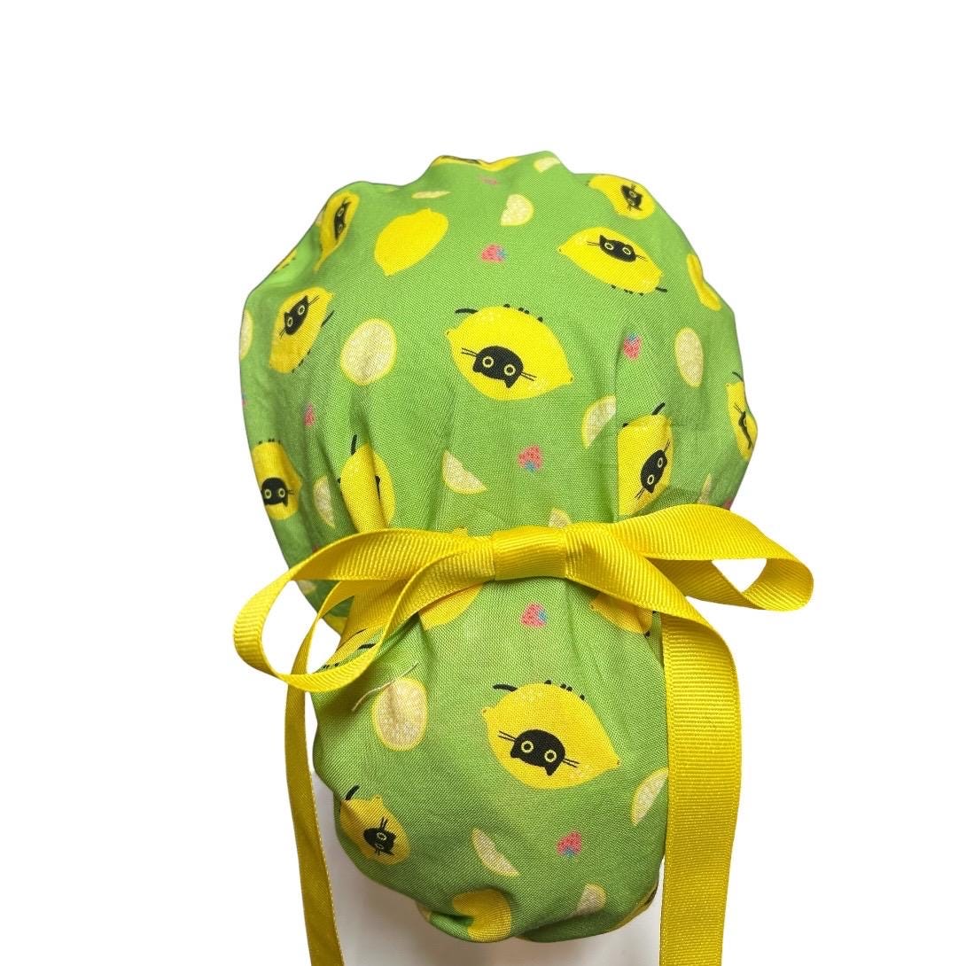 Funny scrub caps for cat lovers | Lemon Cats