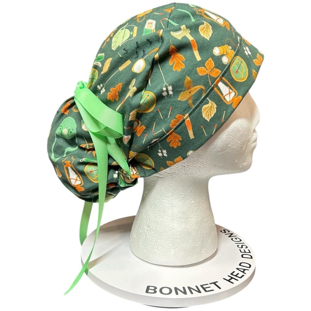 Women's scrub cap: Outdoor Camping Adventures