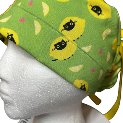 Funny scrub caps for cat lovers | Lemon Cats
