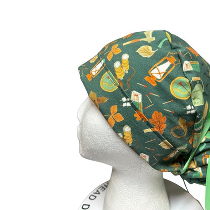 Women's scrub cap: Outdoor Camping Adventures