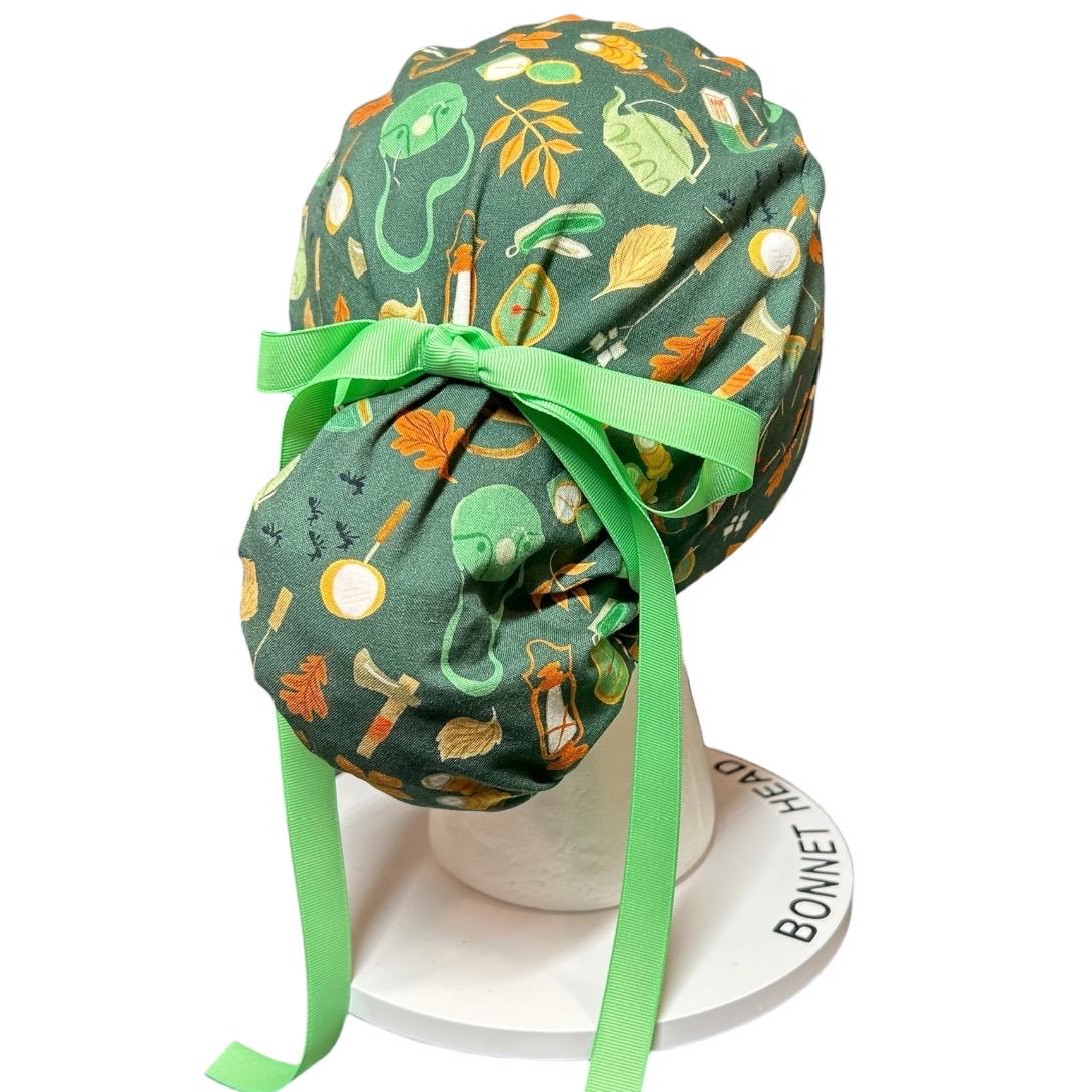 Women's scrub cap: Outdoor Camping Adventures