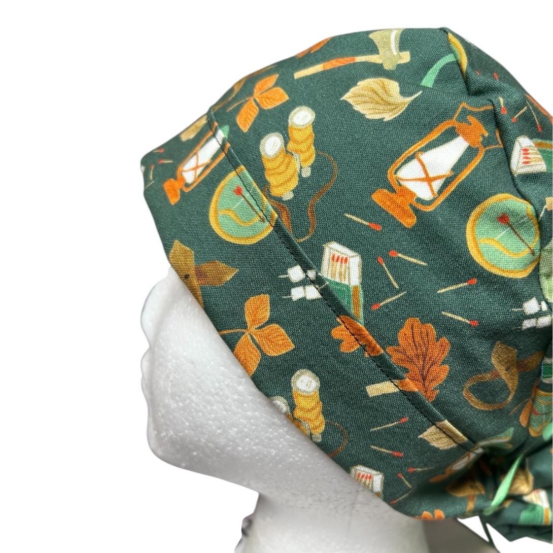 Women's scrub cap: Outdoor Camping Adventures