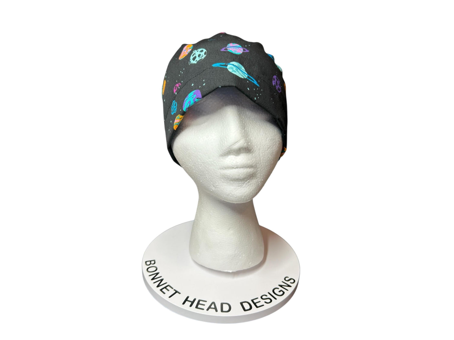 Scrub caps for women: Outerspace theme