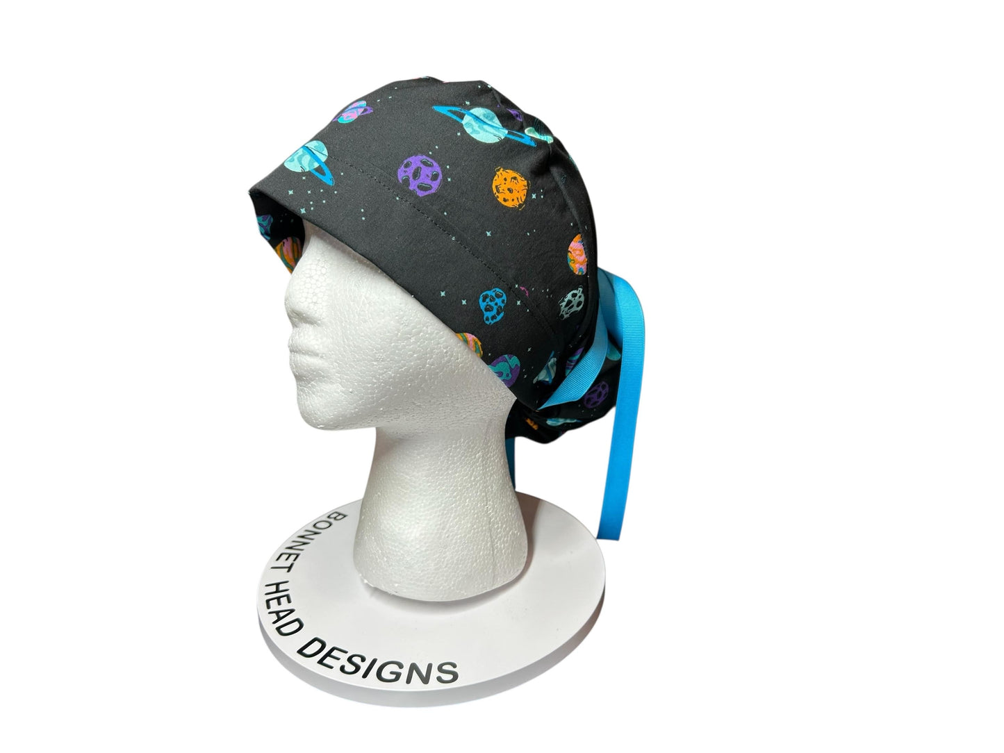 Scrub caps for women: Outerspace theme