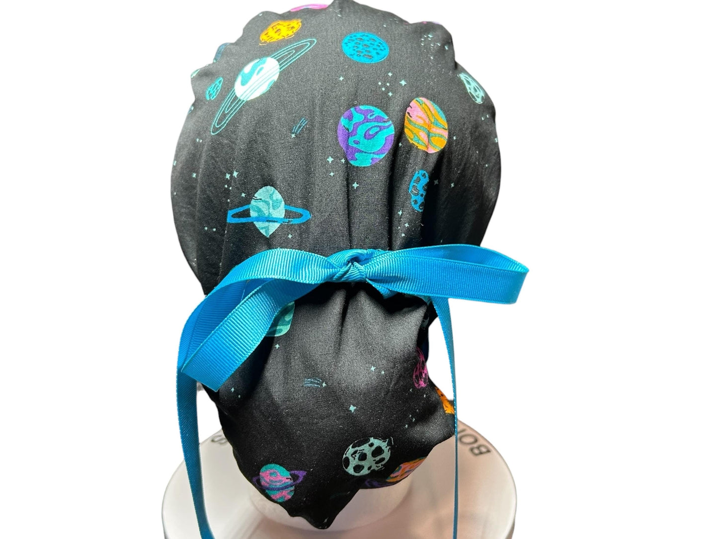 Scrub caps for women: Outerspace theme