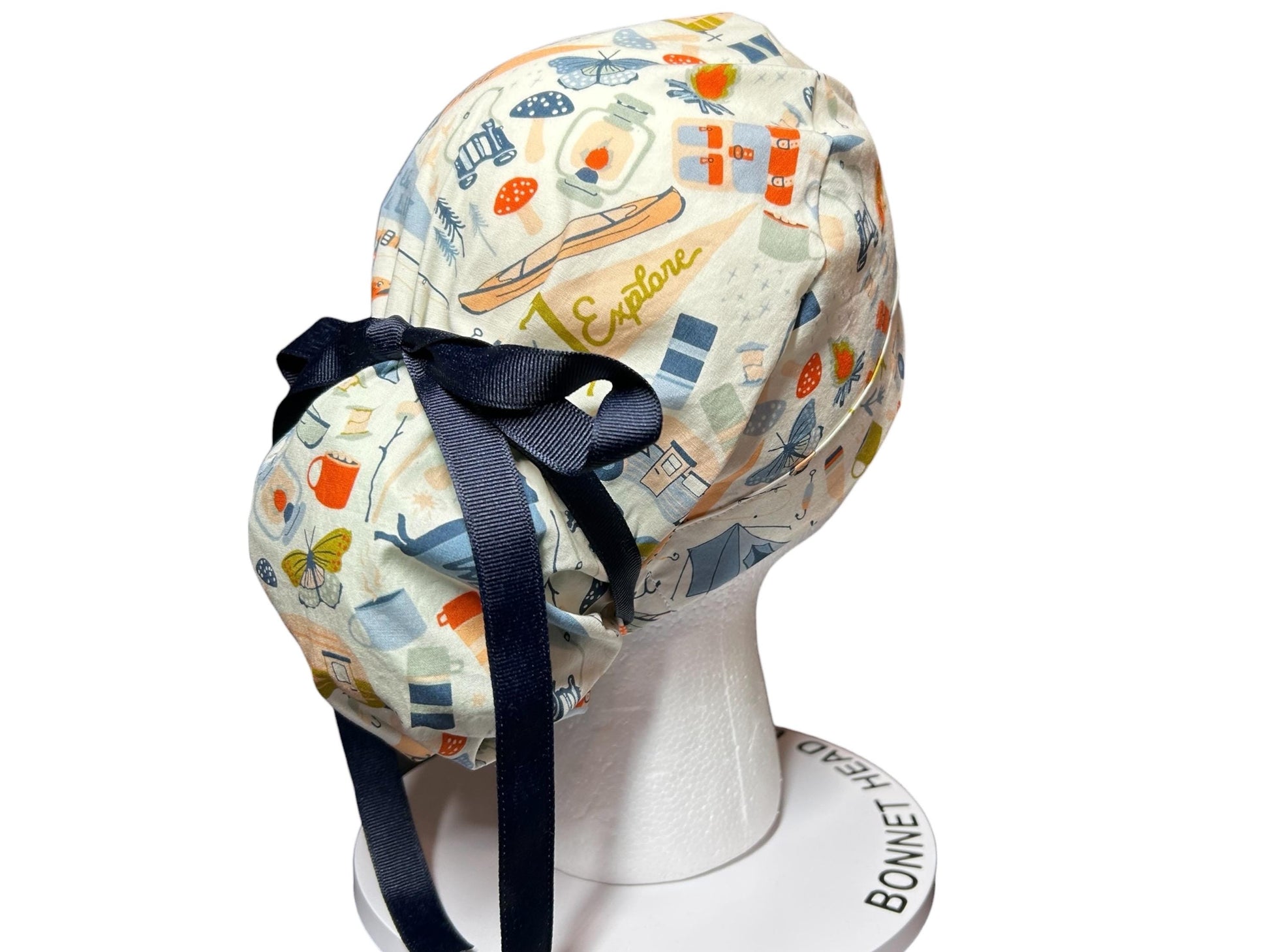 Women’s Camping “Stay Wild” Ponytail Scrub Cap