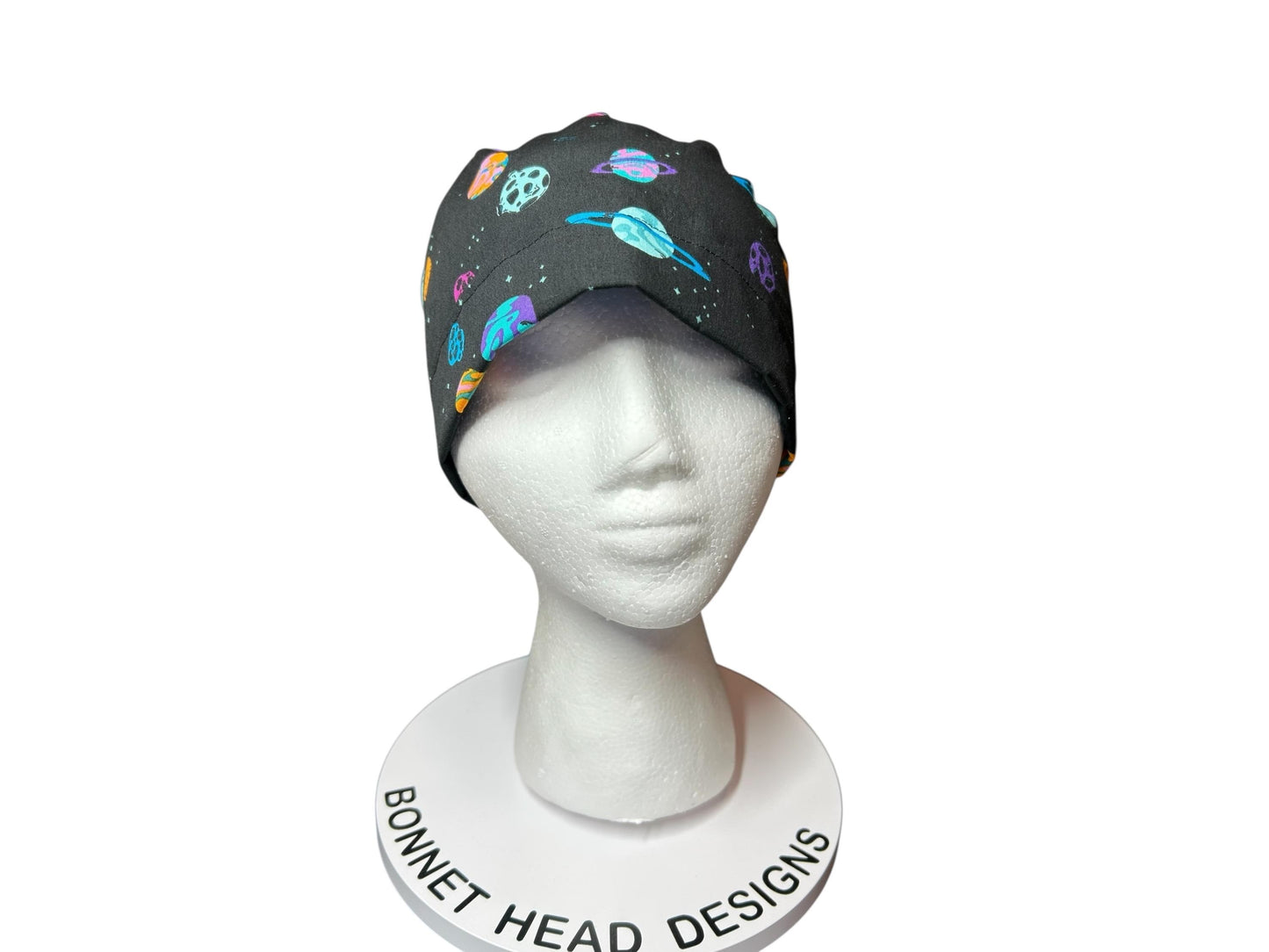 Scrub caps for women: Outerspace theme