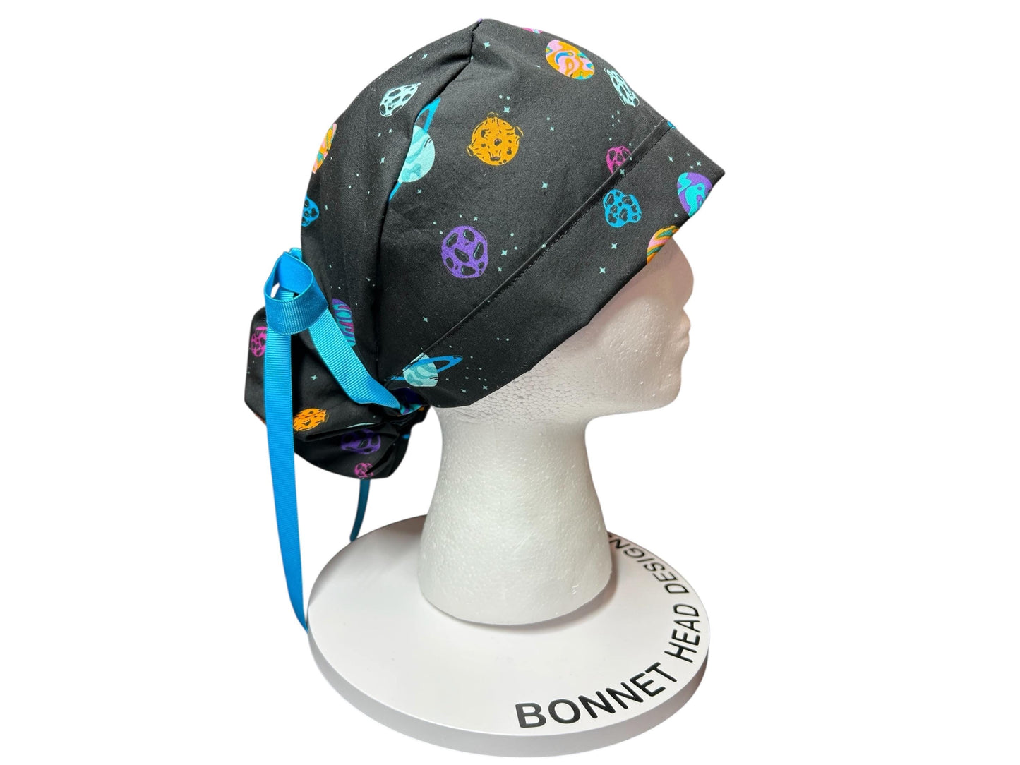 Scrub caps for women: Outerspace theme