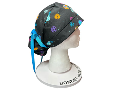 Scrub caps for women: Outerspace theme