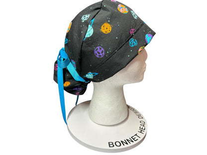 Scrub caps for women: Outerspace theme