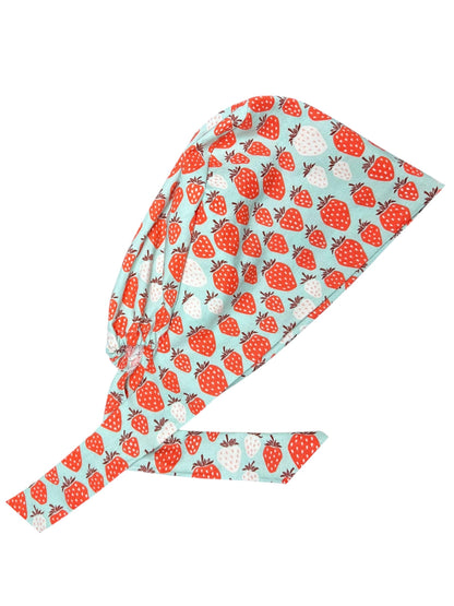 Strawberry Scrub cap: pixie style cap for short or medium hair