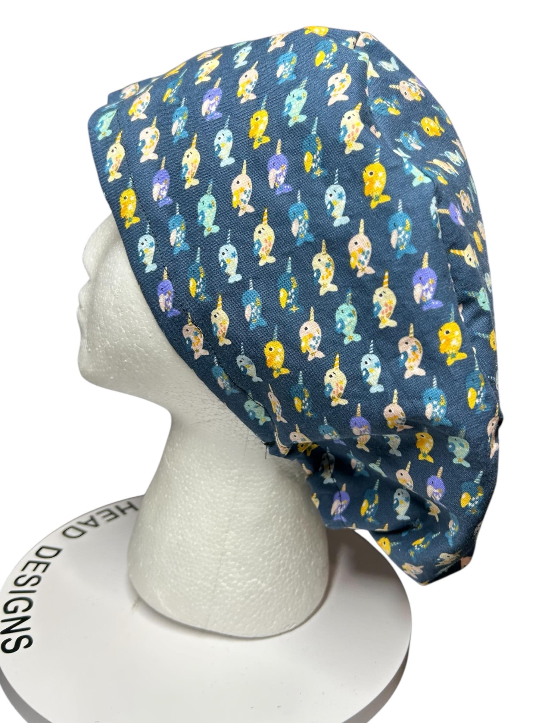 Narwhal Euro Scrub Cap | Adjustable Toggle