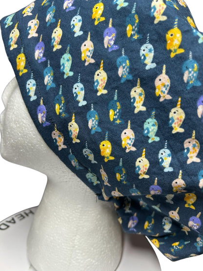 Narwhal Euro Scrub Cap | Adjustable Toggle