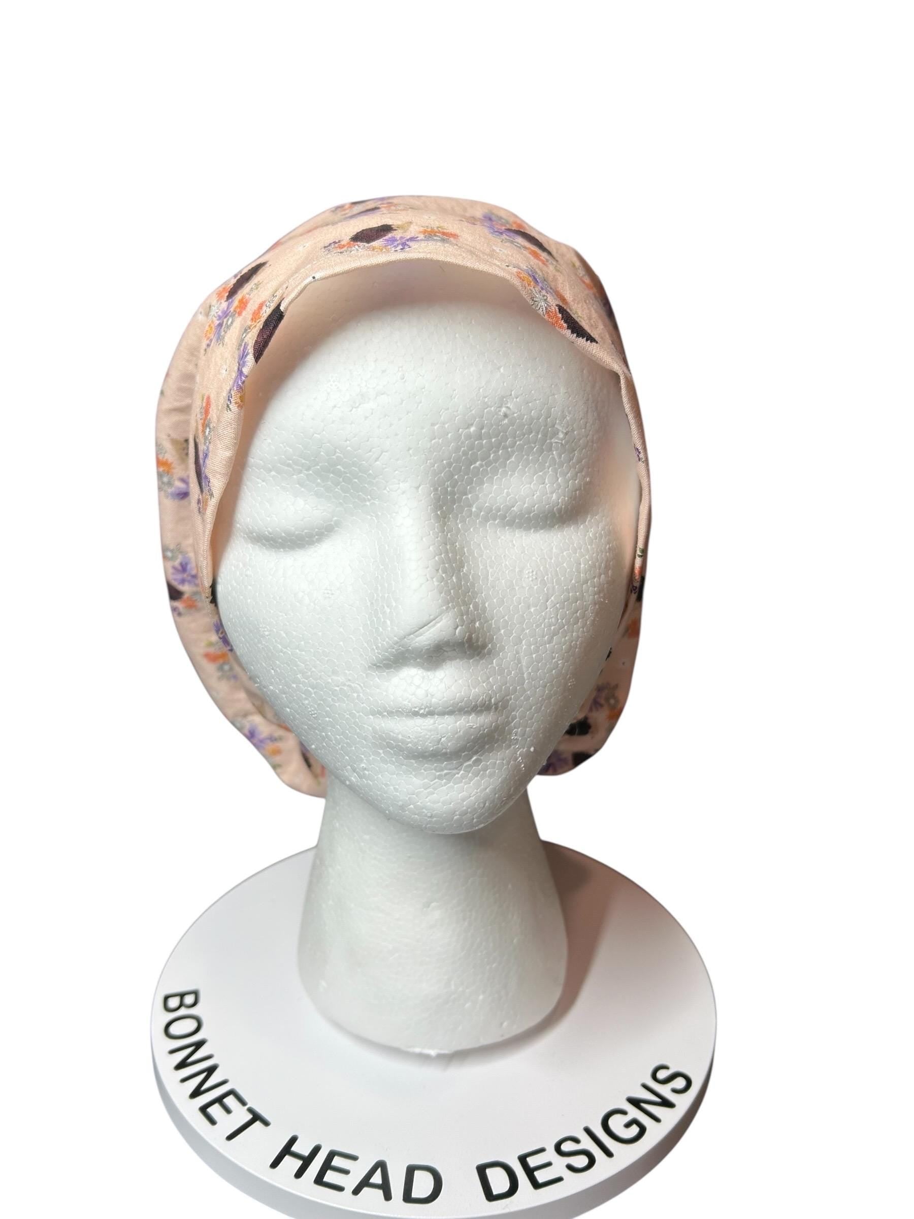 Euro Style HedgehogThemed spring scrub hat— satin lining optional with toggle