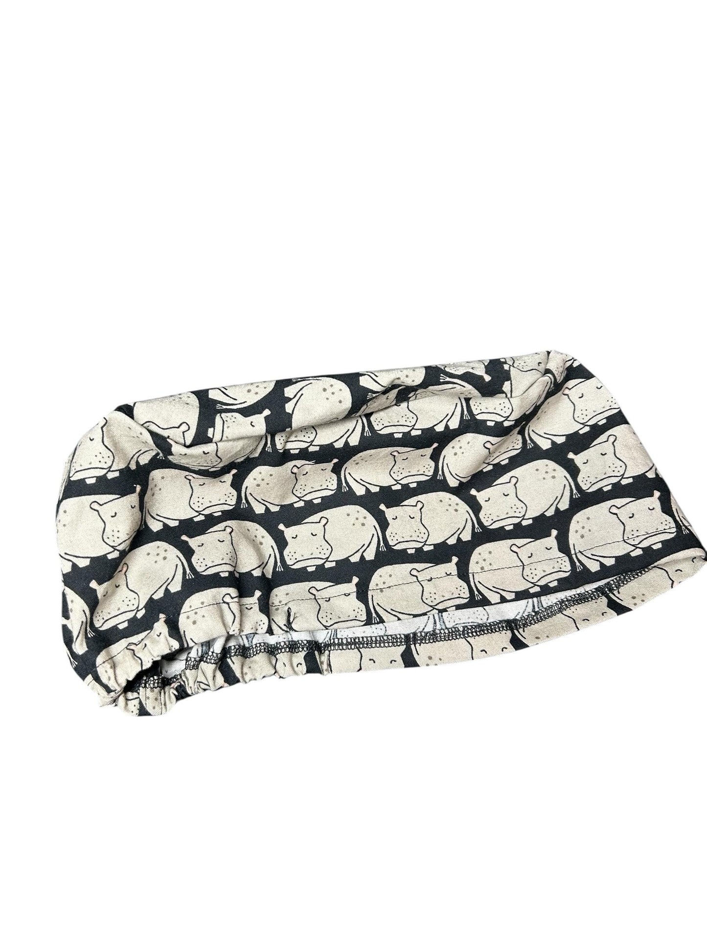 Hippo Euro Scrub Cap | Cotton OR Hat with Satin Lining