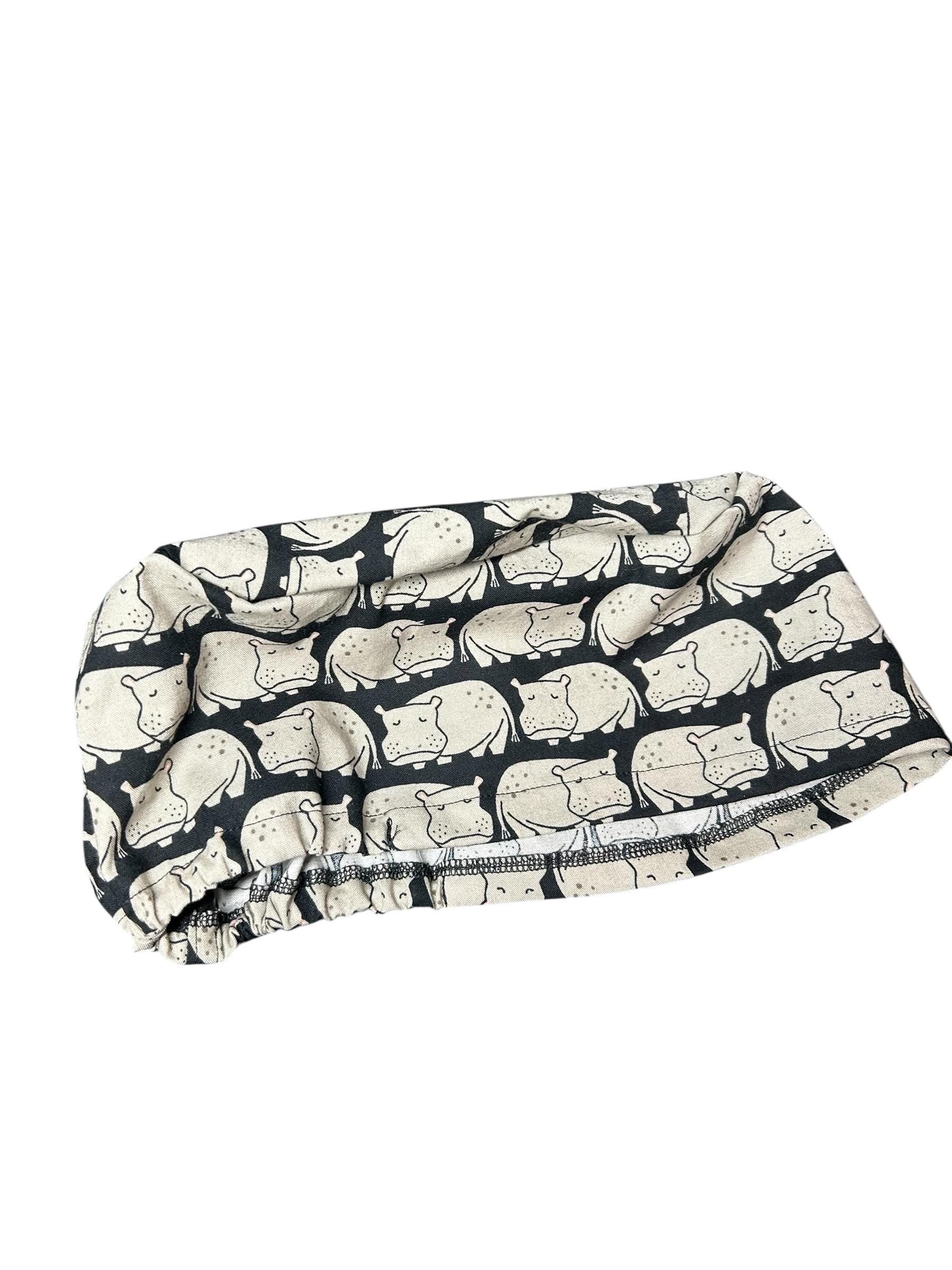Hippo Euro Scrub Cap | Cotton OR Hat with Satin Lining