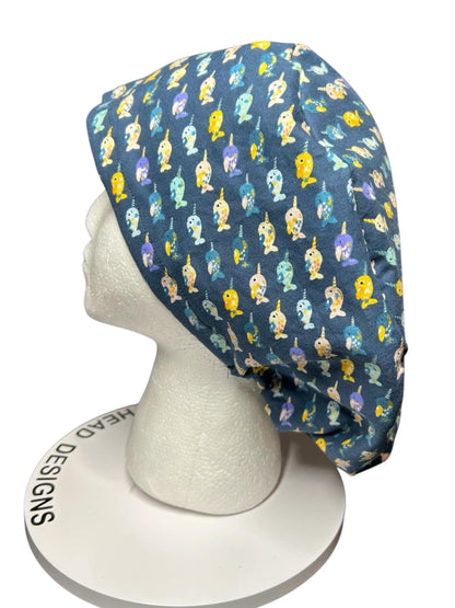 Narwhal Euro Scrub Cap | Adjustable Toggle
