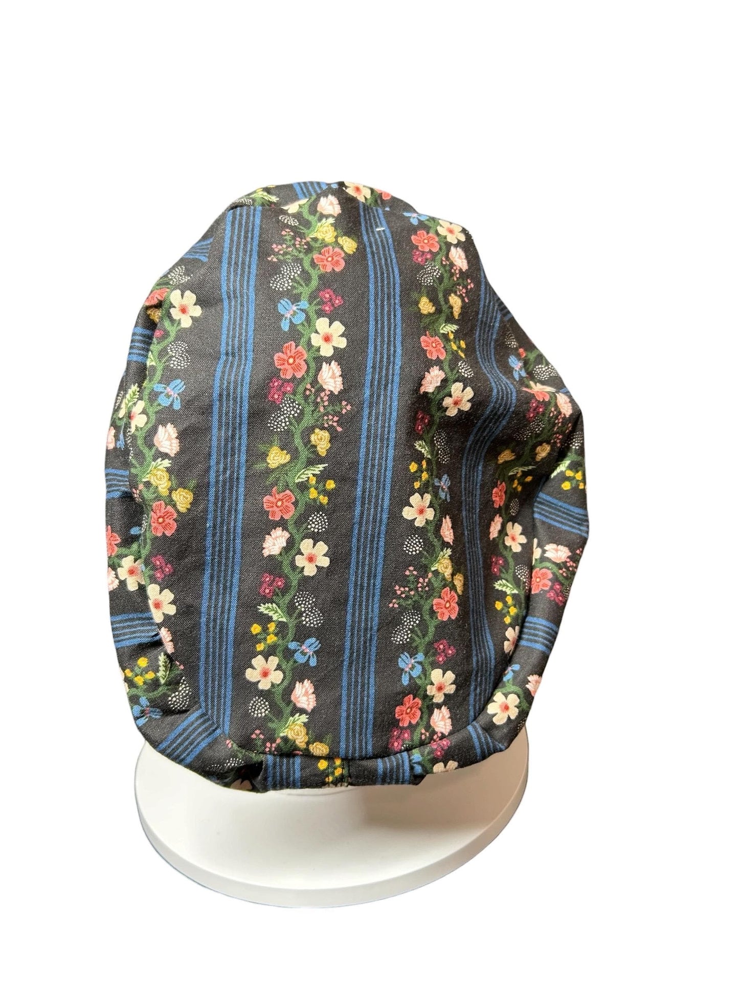 Rifle Paper Co. Floral Scrub Cap | Euro Style, Adjustable Cord Lock