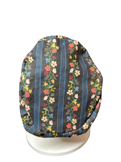 Rifle Paper Co. Floral Scrub Cap | Euro Style, Adjustable Cord Lock