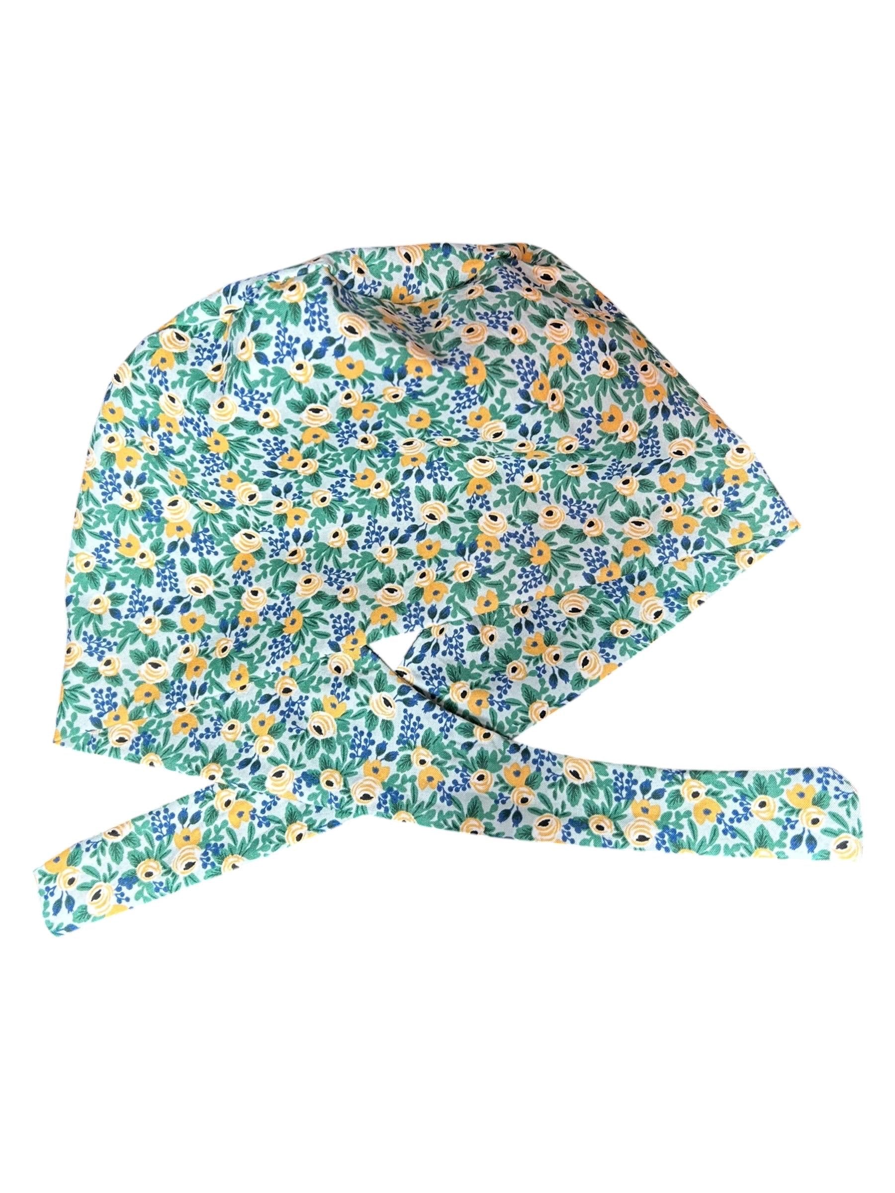 Rifle Paper Co Rosa Scrub cap: pixie style cap for short or medium hair