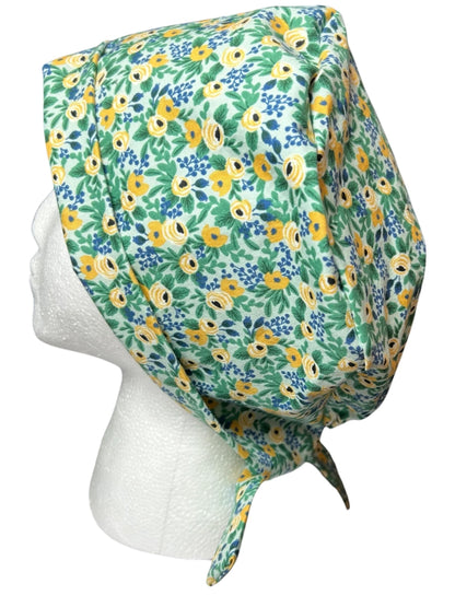 Rifle Paper Co Rosa Scrub cap: pixie style cap for short or medium hair