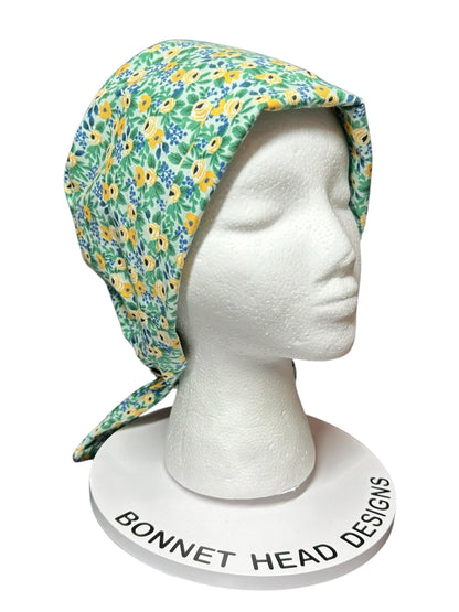 Rifle Paper Co Rosa Scrub cap: pixie style cap for short or medium hair