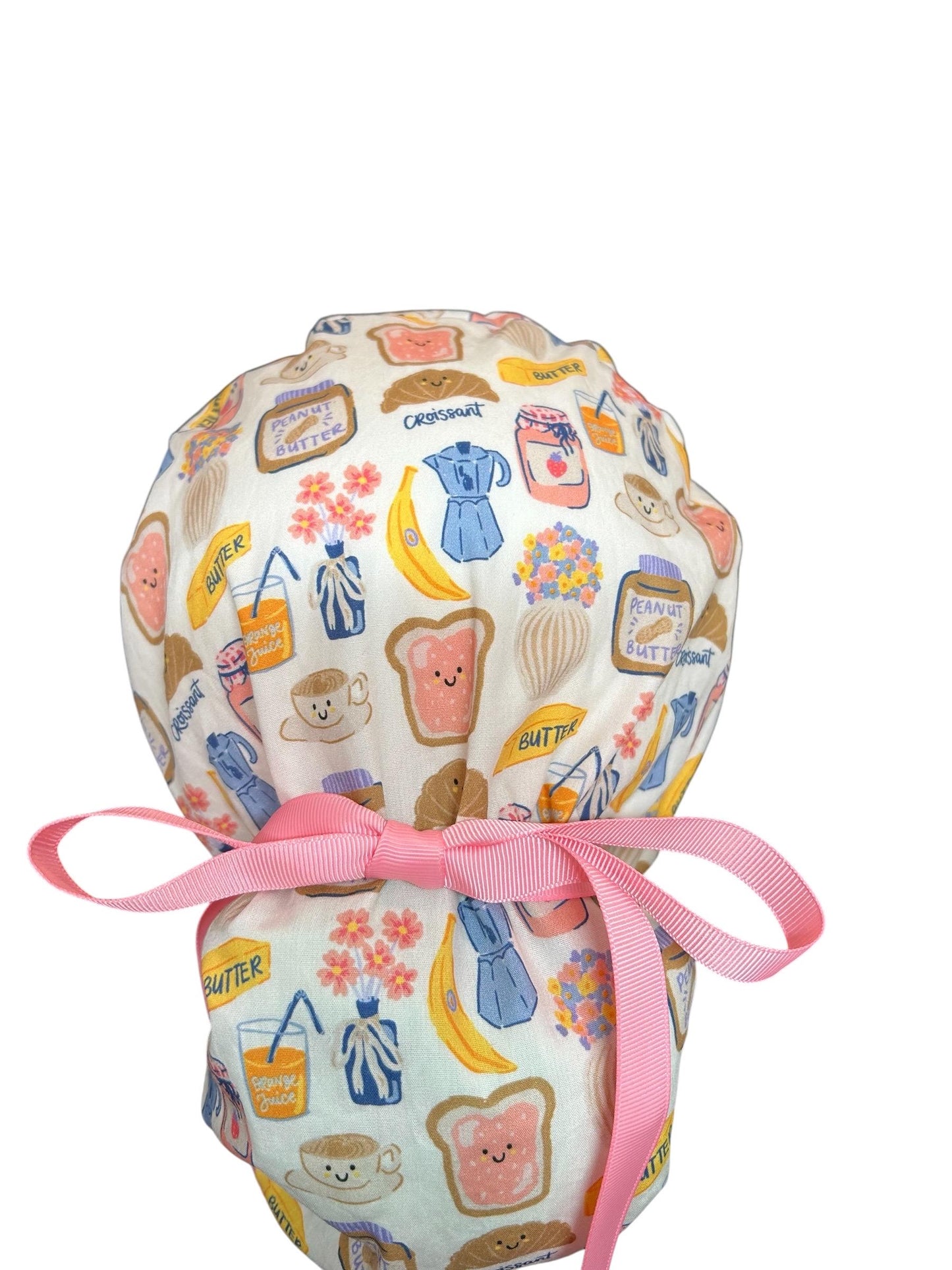 Scrub cap: Breakfast club print