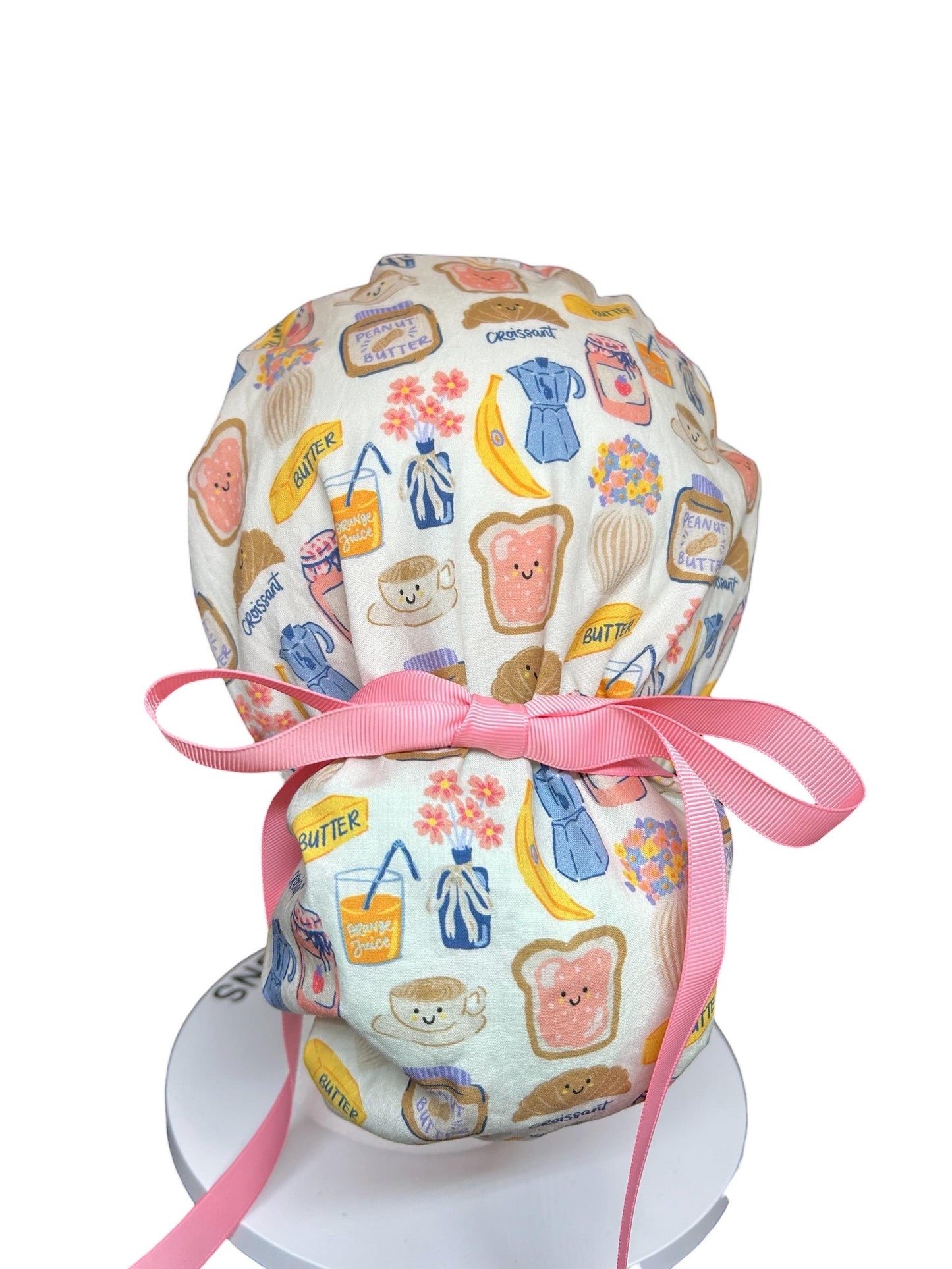 Scrub cap: Breakfast club print