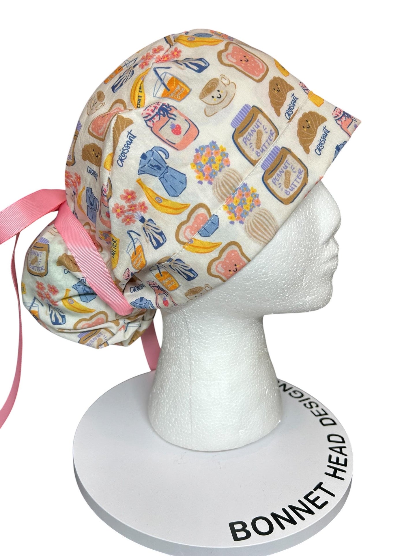 Scrub cap: Breakfast club print
