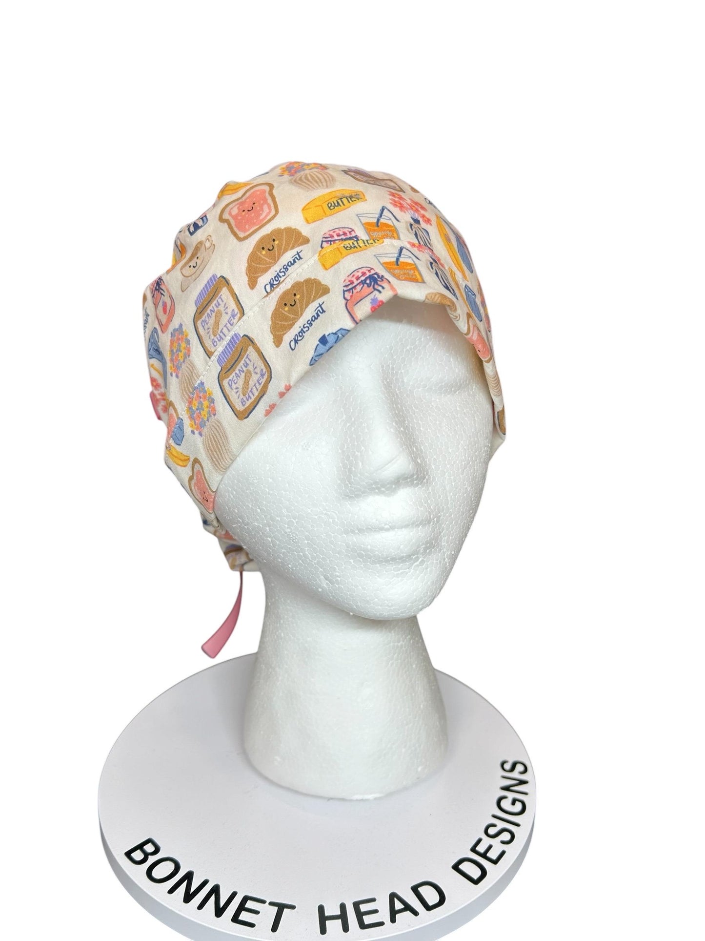Scrub cap: Breakfast club print