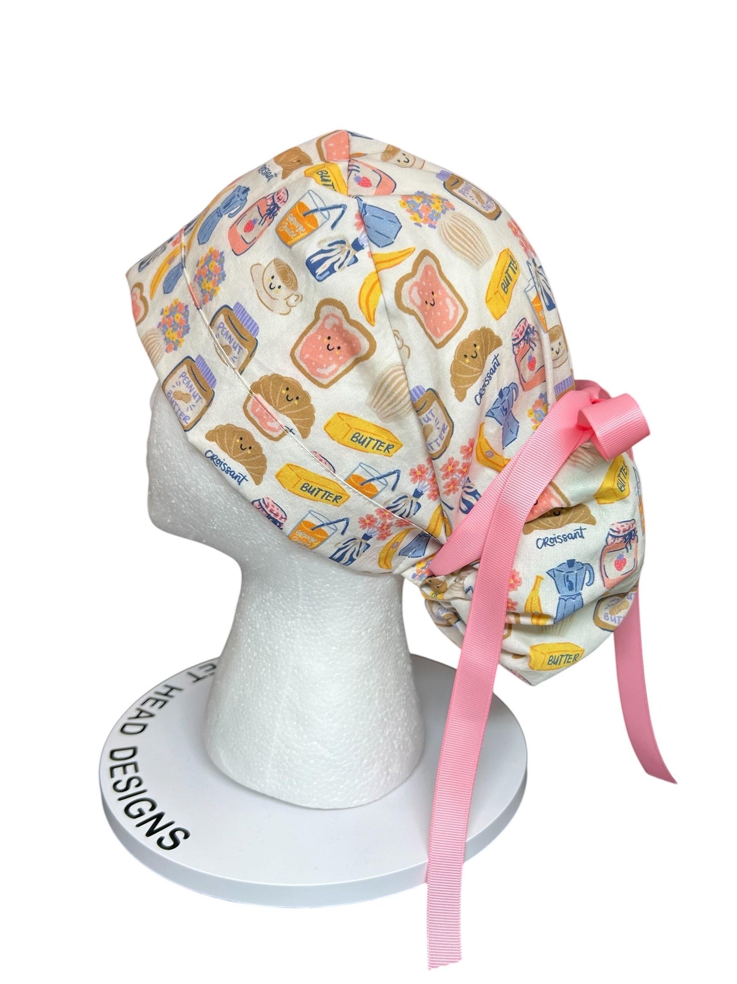 Scrub cap: Breakfast club print