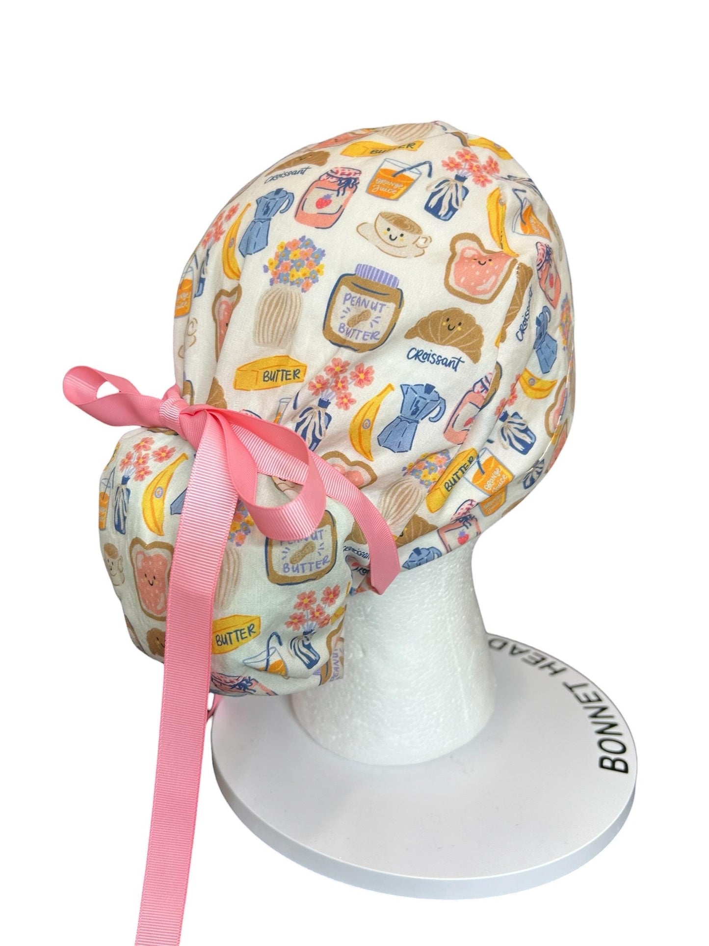 Scrub cap: Breakfast club print