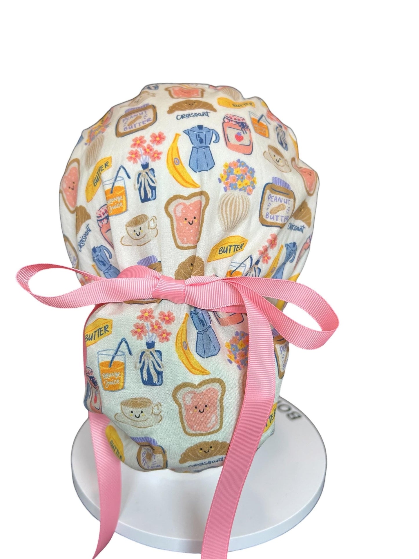 Scrub cap: Breakfast club print