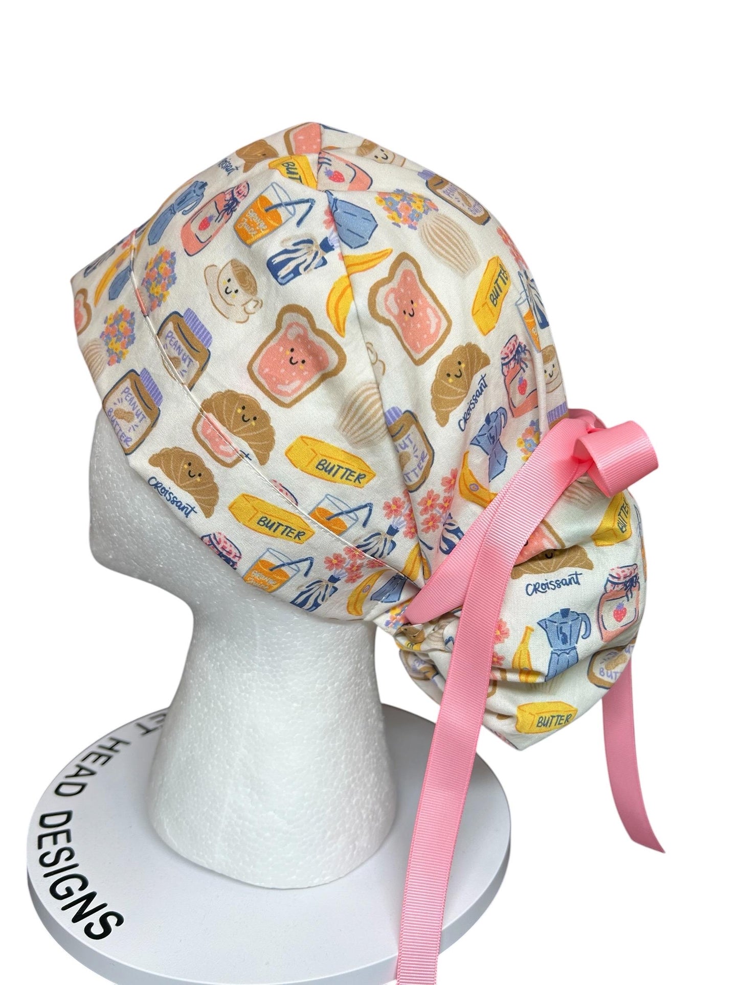 Scrub cap: Breakfast club print