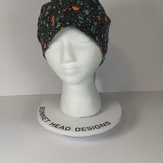 Rifle Paper Co hunter bramble fields scrub cap, nurse gift, doctor gift, Bonnet Head Designs